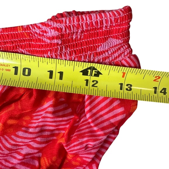 Karina Grimaldi Red Butterfly Print Mini Dress Strapless Tassel Revolve M‎ - Picture 9 of 9